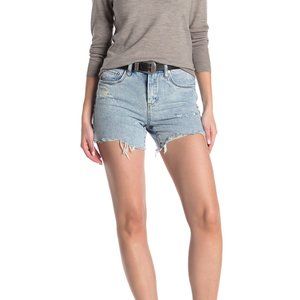 BlankNYC High Rise Distressed Denim Shorts NWT